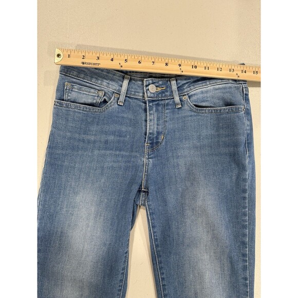 Levis 712 Slim Jeans Womens 28 Straight Leg Stretch Travel Mid Rise Light Wash - Picture 7 of 7